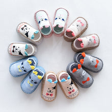 Load image into Gallery viewer, 0-1-3 Years Old Spring Autumn Winter Infant Funny Socks Baby Socks Non-slip Floor Socks Leather Sole Cartoon Cotton Baby Socks